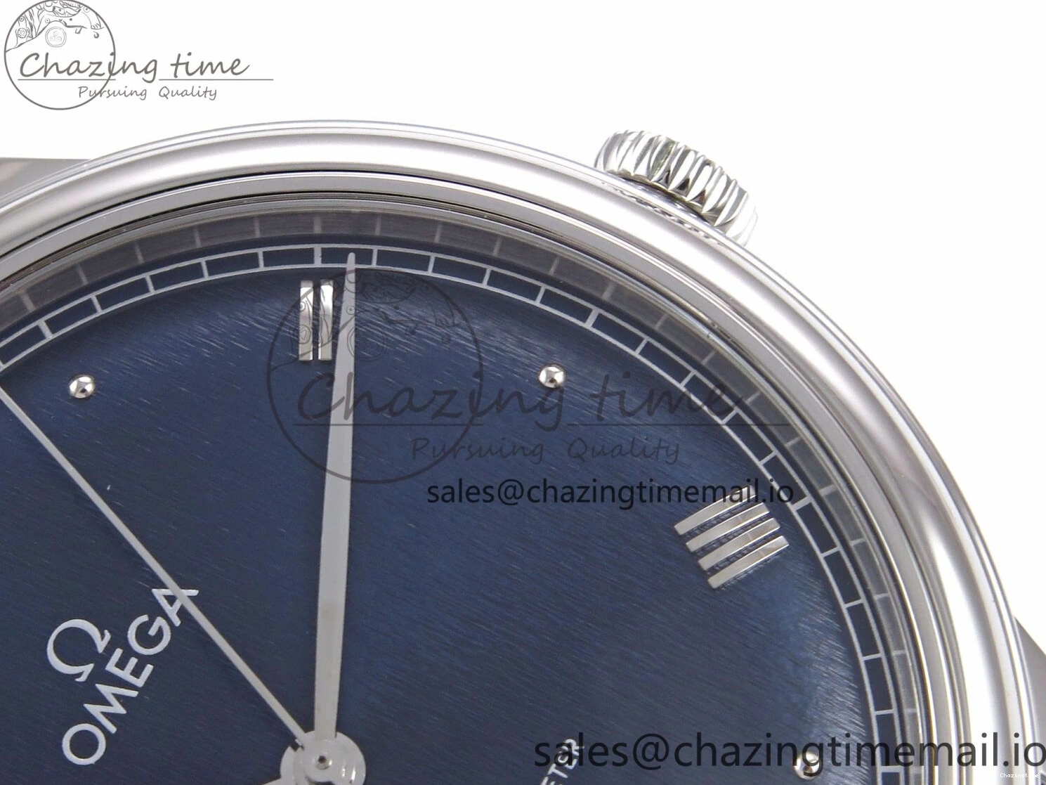 0225 Supportive De Ville Date SS VSF 1:1 Best Edition Blue Dial on SS Bracelet A 7700